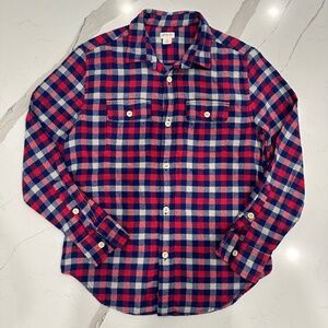 J.crew Crewcuts Boys' button-up flannel shirt size 12